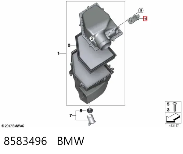 Caudalímetro 8583496 BMW