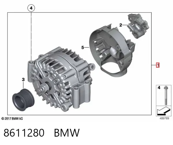 Alternador 8611280 BMW