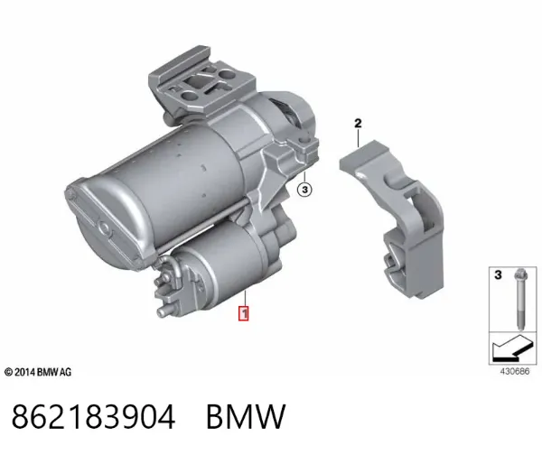 Motor de arranque 862183904 BMW