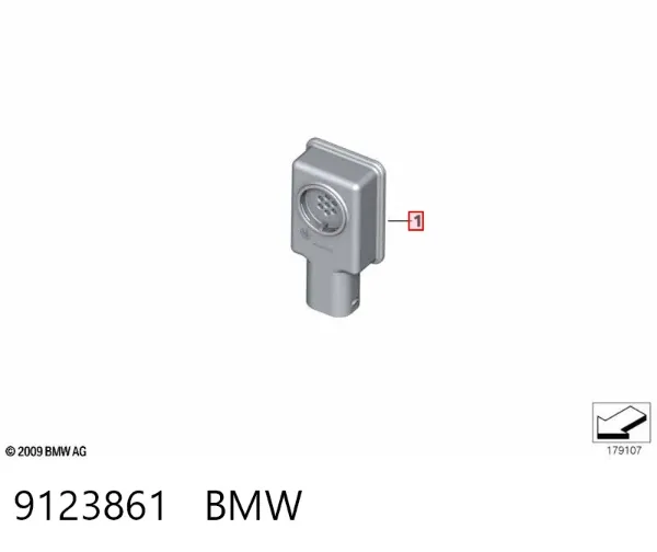 Sensor de contaminación del aire 9123861 BMW