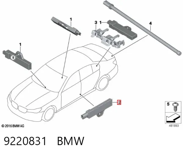 Antena 9220831 BMW