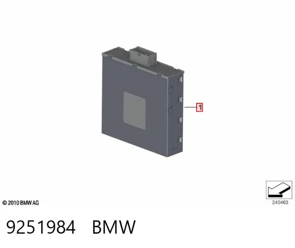 Módulo de encendido, transformador de tensión 9251984 BMW