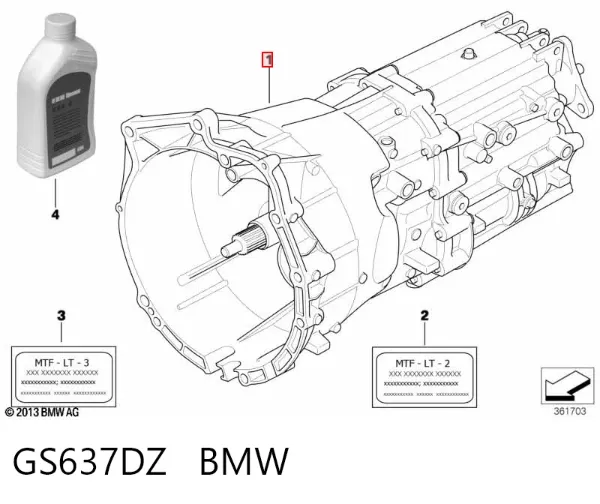 Caja de cambios GS637DZ BMW
