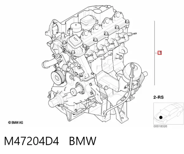 Motor completo M47204D4 BMW
