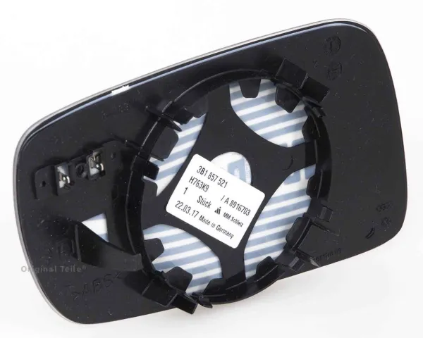Cristal de espejo retrovisor exterior izquierdo 3B1857521 VAG