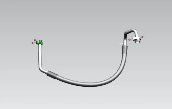 Manguera de aire acondicionado de evaporador al compresor 8W0816743BN VAG