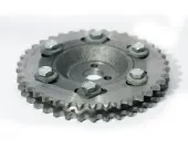 Rueda dentada, árbol de levas escape