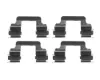 Juego de resortes de sujeción de pastillas de freno traseras