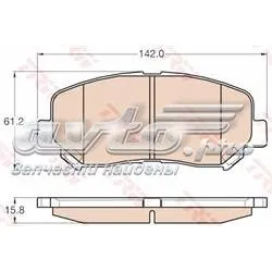Pastillas de freno delanteras Mazda CX-5 1 KE, GH