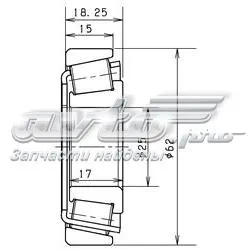 Cojinete exterior del cubo de rueda delantera EC35469 SNR