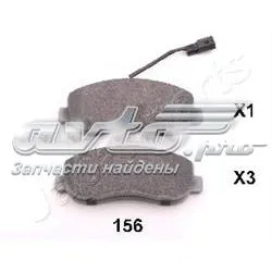 PA156AF Japan Parts Pastillas delanteras