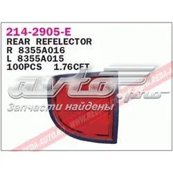 Reflector del parachoques trasero derecho 2142905RE Depo/Loro/Abakus