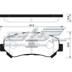 Pastillas de freno delanteras SP1451 Sangsin