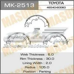 Zapatas de freno de mano MK2513 Masuma