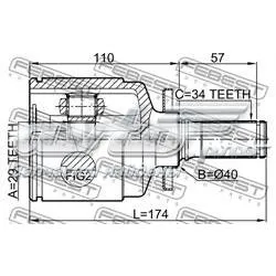 Junta homocinética interna delantera Q1310559 Q-fix