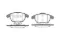 Pastillas de freno delanteras para Peugeot 307 (3B)