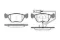 Precio del repuesto Pastillas de freno delanteras Escort VI hatchback