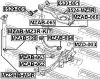 Silentblock de amortiguador trasero Mazda 3 BL