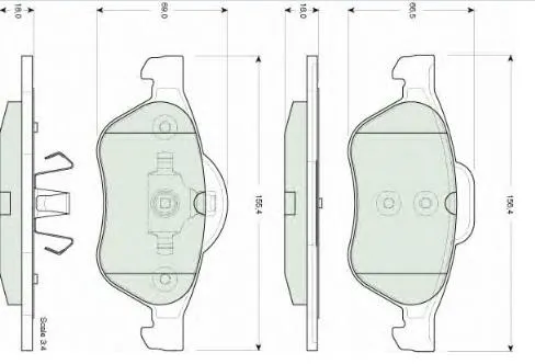 Pastillas de freno delanteras Renault Laguna 2 BG0, BG1