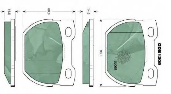 Pastillas de freno traseras STC1601 Land Rover