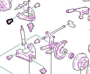 Buje del brazo de suspensión delantero superior 4449005000 Hyundai/Kia
