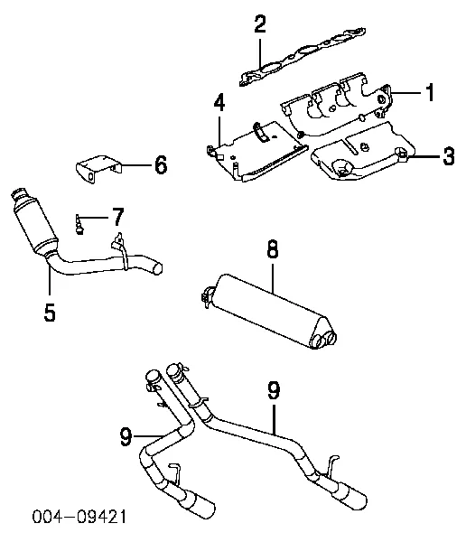 Junta inferior del colector de admisión 4663852 Chrysler