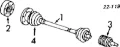 Semieje delantero izquierdo Audi 100 44, 44Q