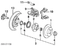 Cubo de rueda trasero Audi 100 44, 44Q