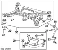 Abrazadera de sujeción de la bieleta estabilizadora trasera Audi A8 4D2, 4D8