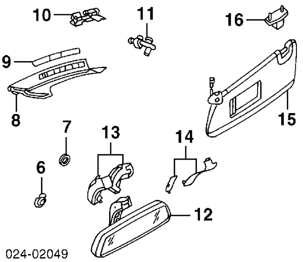 Espejo interior 51168238066 BMW