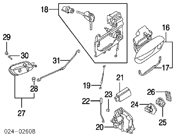 Cerradura de puerta lateral BMW 5 sedán (E39) (1995 - 2003) precio, desde