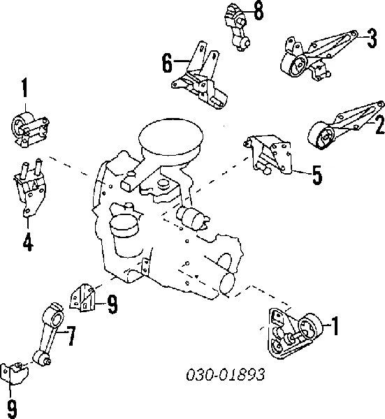 Soporte de motor delantero Nissan Micra K10