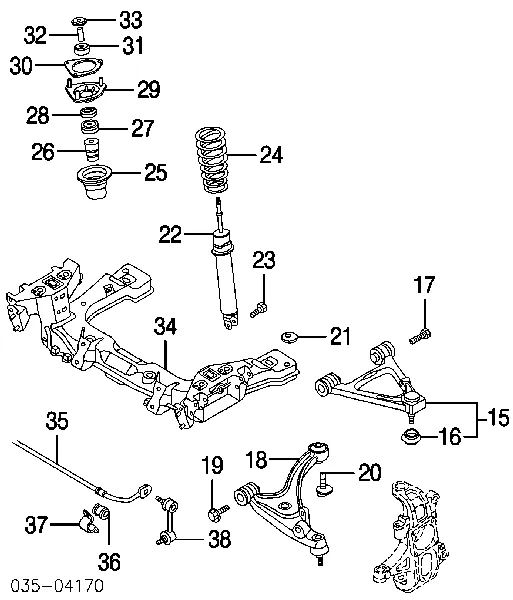 Puente delantero Mazda RX-8 SE