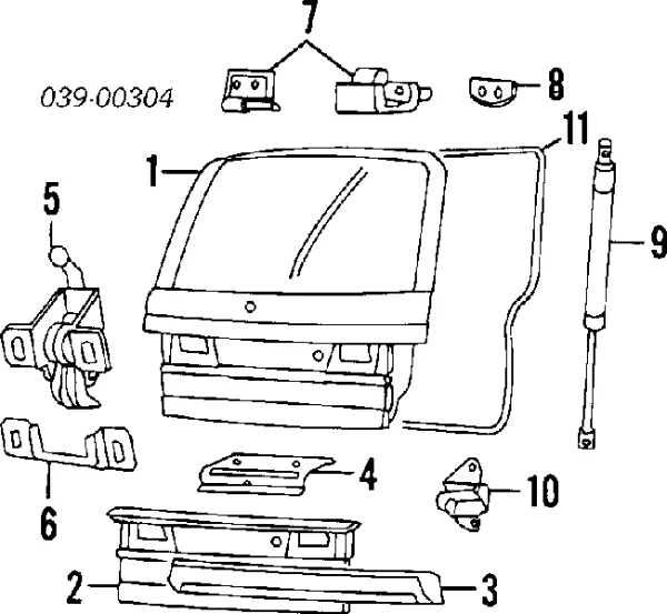 Cerradura de puerta trasera Peugeot 405 I