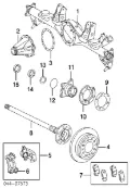 Junta del diferencial trasero Toyota Land Cruiser J12