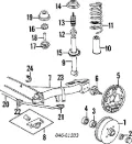Guardapolvo amortiguador trasero Volkswagen Jetta 16