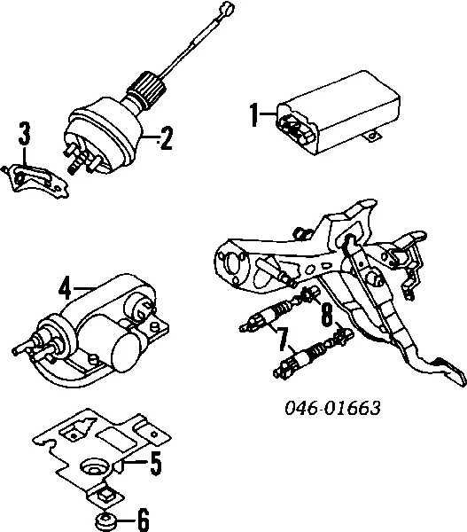 Interruptor Luz De Freno 1H0907343 VAG