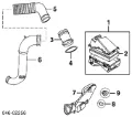 Soporte de la caja del filtro de aire Volkswagen Golf BA5, BV5