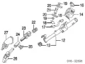 Eje inferior de la columna de dirección Volkswagen Golf 1H1