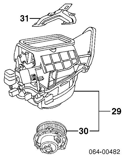 Ventilador habitáculo JGC100480 Land Rover