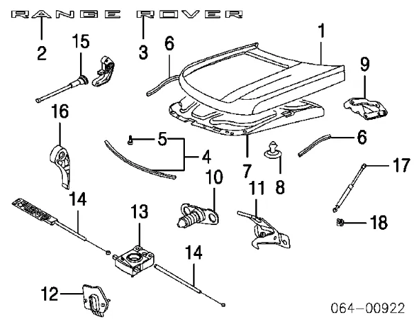 Capot Land Rover Range Rover III