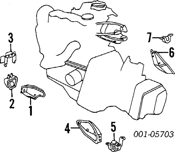 Soporte de motor trasero 90250438 General Motors