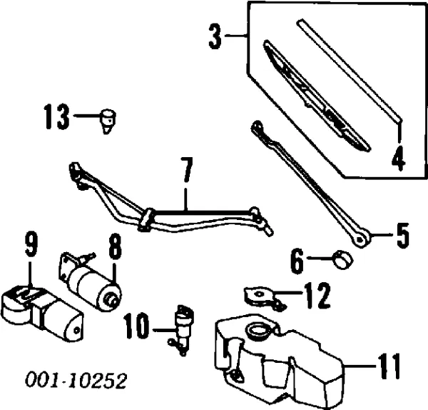 Motor limpiaparabrisas Opel Kadett E