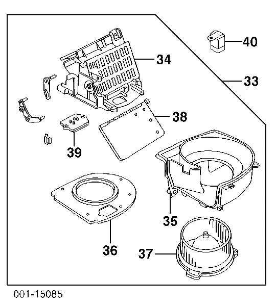 Ventilador habitáculo 91175896 General Motors