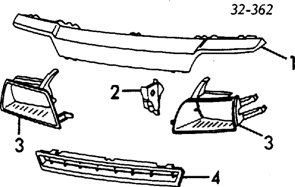 Parrilla Honda Civic III
