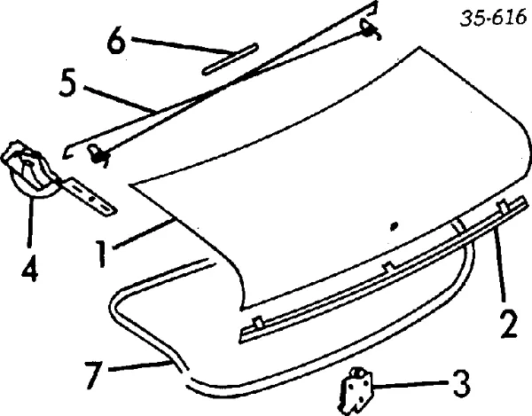 Tapa maletero Mazda 323 III