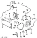 Acoplamiento magnético, compresor del aire acondicionado  Subaru Legacy BE, BH