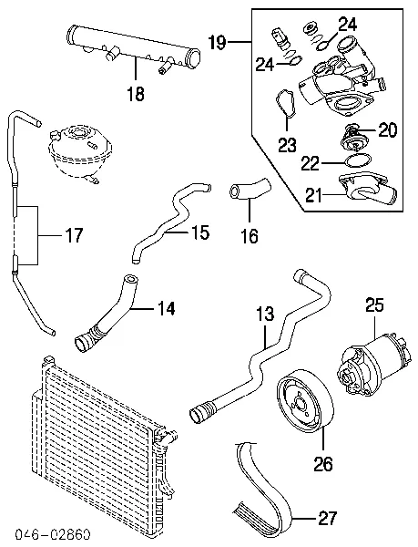 Manguera radiador 30121688 AND