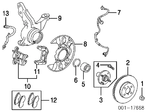 Disco de freno 4351202110 Toyota