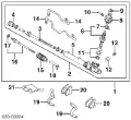 Kit de reparación, mecanismo dirección Nissan Sunny N14